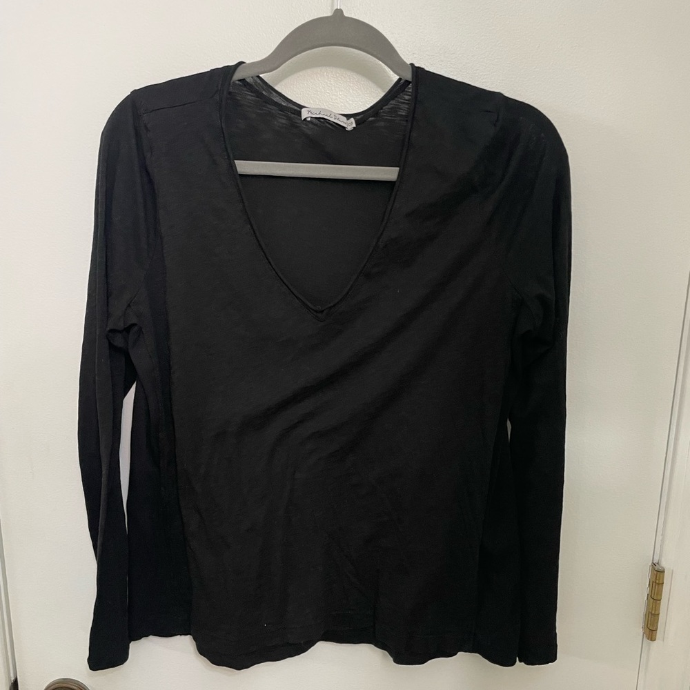 Michael Stars Black Long Sleeve Tee